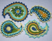 Paisley floral- crochet pattern