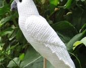 Amigurumi WHITE COCKATOO - crochet pattern, PDF