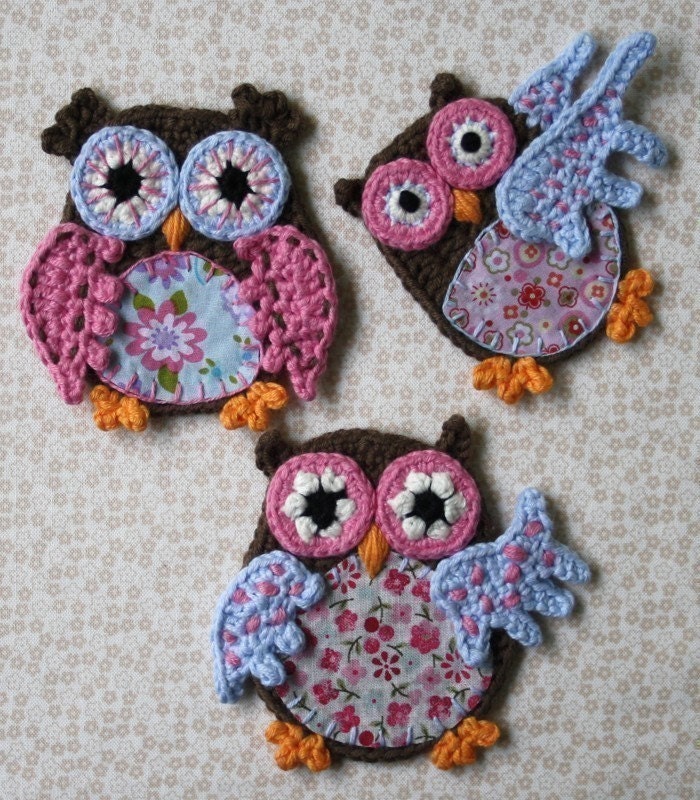 Applique Owl - Crochet Pattern