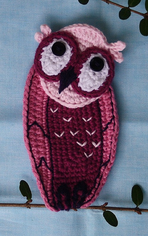 SCREECH OWL- Crochet Pattern (Applique)