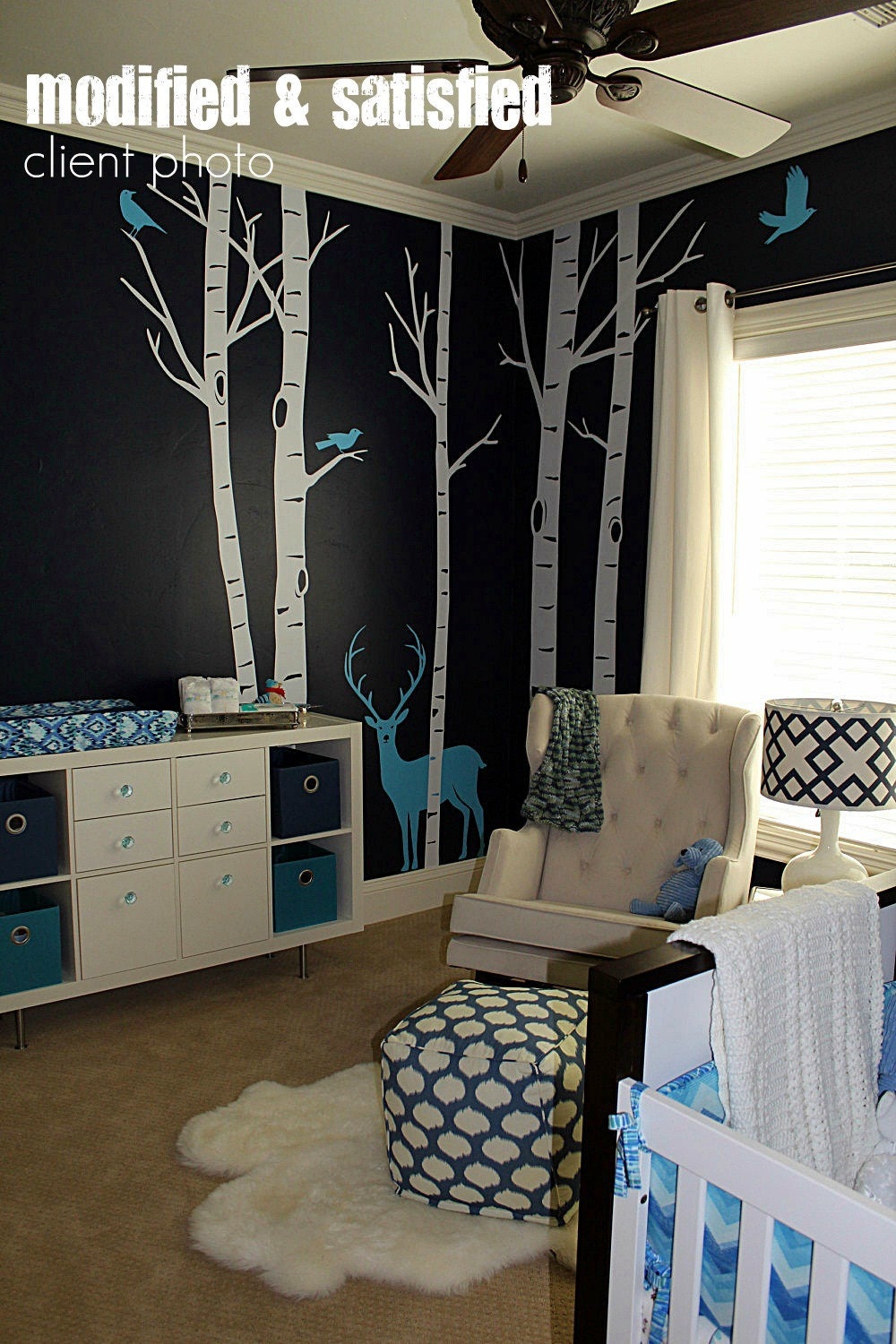 Bumper/ Sheet/ Skirt/ Fabric Ties & Piping Upgrade Included (Modern Baby Bedding Crib Set)
