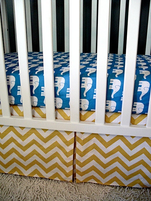Modern Yellow (Modern Custom Crib Set)