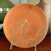 Dorothy Thorpe Persimmon Orange Gold Plate California