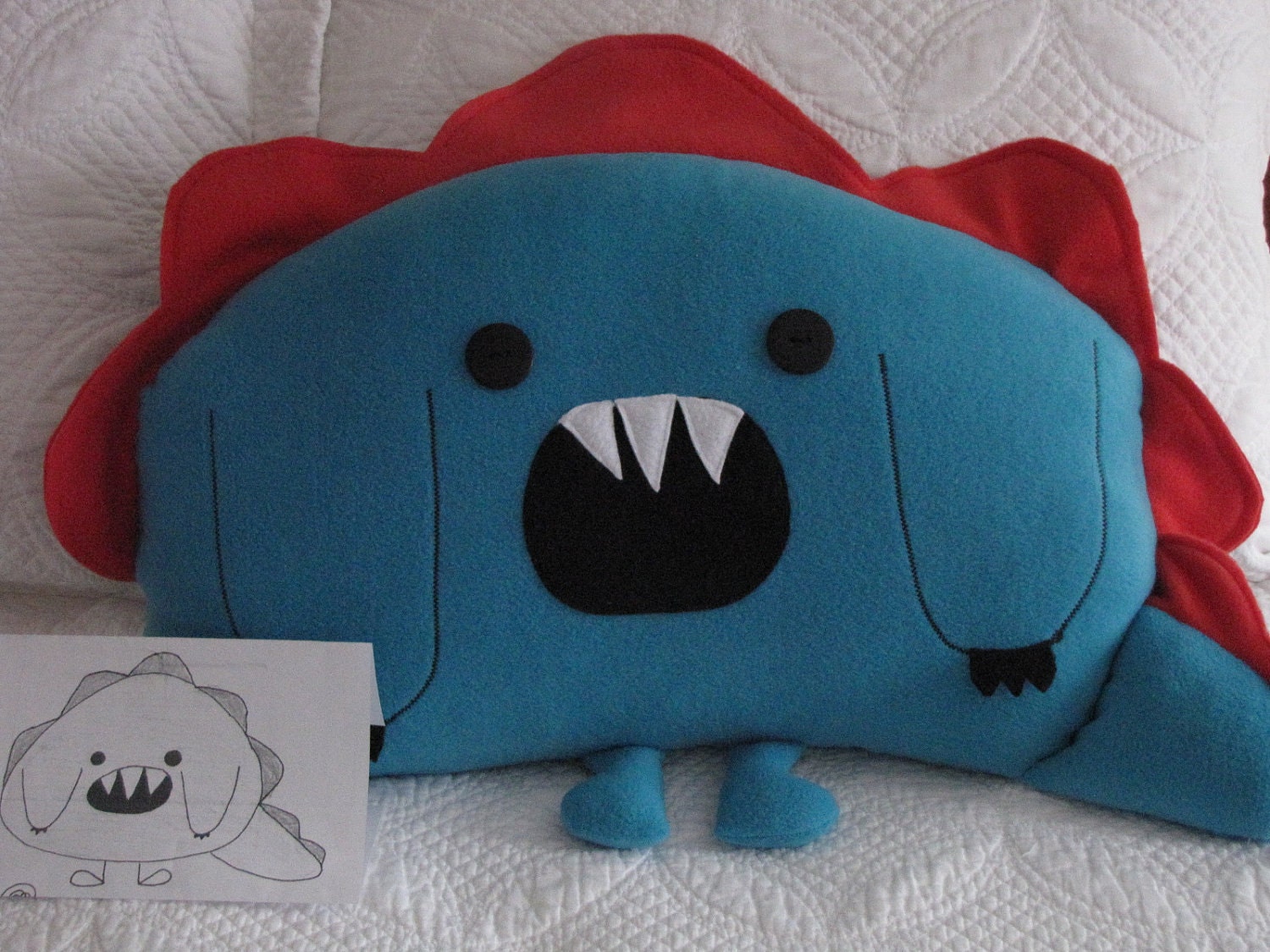 Imagination comes to life -   Plushie made from your child's own drawing.