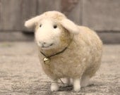 Handmade felted needlefelted  wool lamb sheep