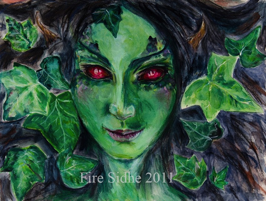 The Green Lady of Avalon - Art Print