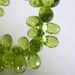 aaa Peridot Beads Faceted Gemstone Drop Briolettes Green 11mm