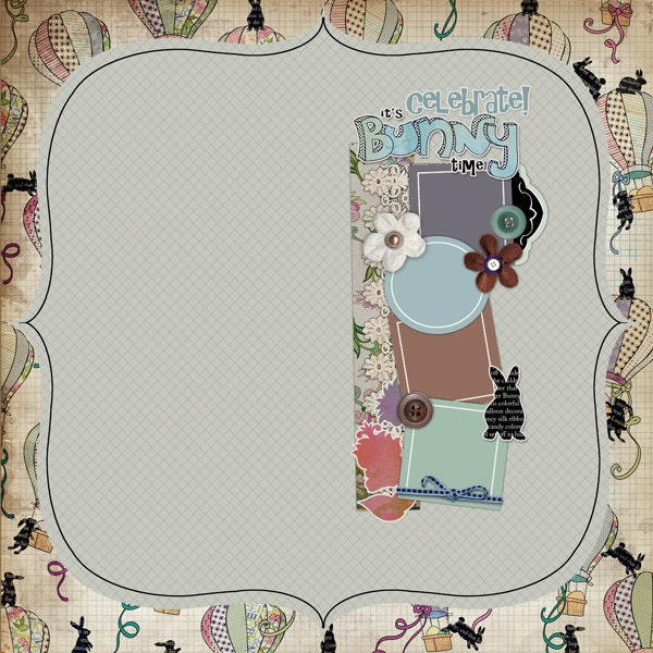 Easter Spring Digital Scrapbooking Papers