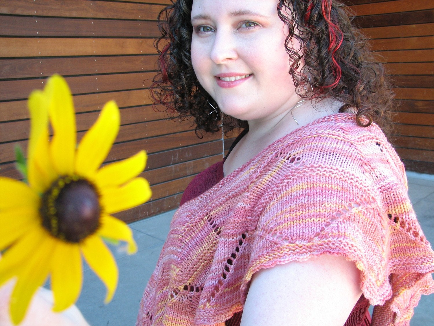 Wren Shawl in queenanne colors