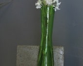Concrete and Glass Vase