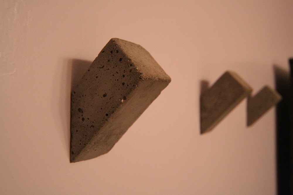 Square Concrete Wall Hooks Set of 3 by formd on Etsy