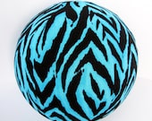 BALLOON BUDDIES, Tiger, Zebra, stripes, balloon ball, blue, black, fabric, balloon cover, balloon, ball, toy, boy, etsykids team