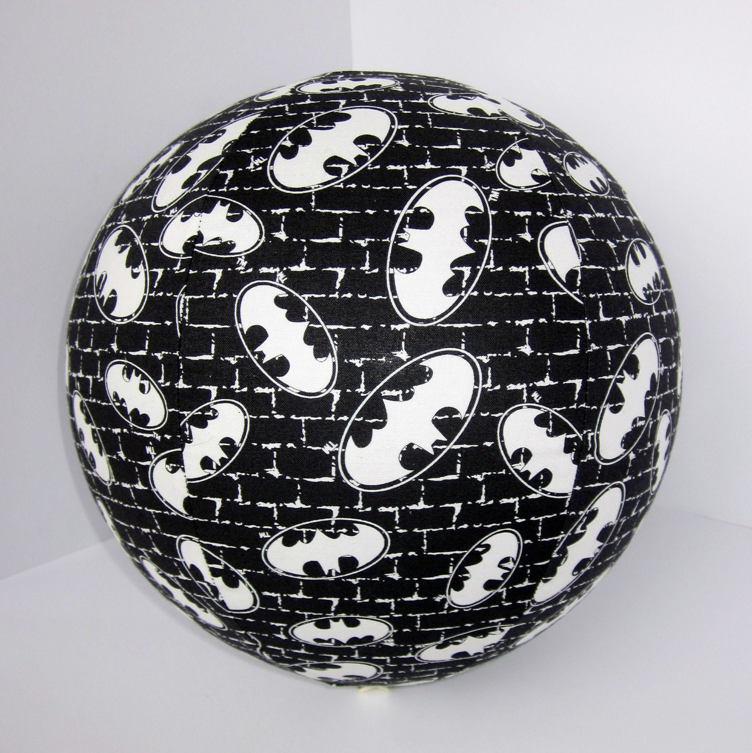 BALLOON BUDDIES, Batman, fabric, balloon ball, black, white, superhero, boy toy, balloon, ball, unique, fun, safe, toy, cover
