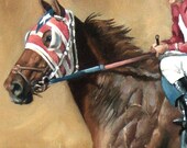 Print of a Racehorse 8 x 10