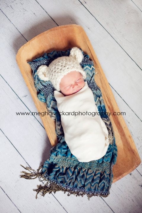 Crochet Baby Girl Hats Baby Girl Hat Crochet Baby Hats Knit Baby Hats Baby Girls Monkey Hats Baby Monkey Teddy Bear Hat Ear Hats - white