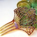 Vintage hair comb Art Deco period faux tortoiseshell multi rhinestone hair accessory