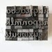 Vintage Romany Metal Letterpress Type Alphabet Lowercase 24 pt