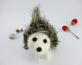 Punk hedgehog a wool handmade goth animal friend