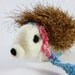 Bianca the hedgehog with a scarf a needle felted wool animal