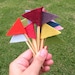 Colorful Felt Flag Toppers by Mayi Carles