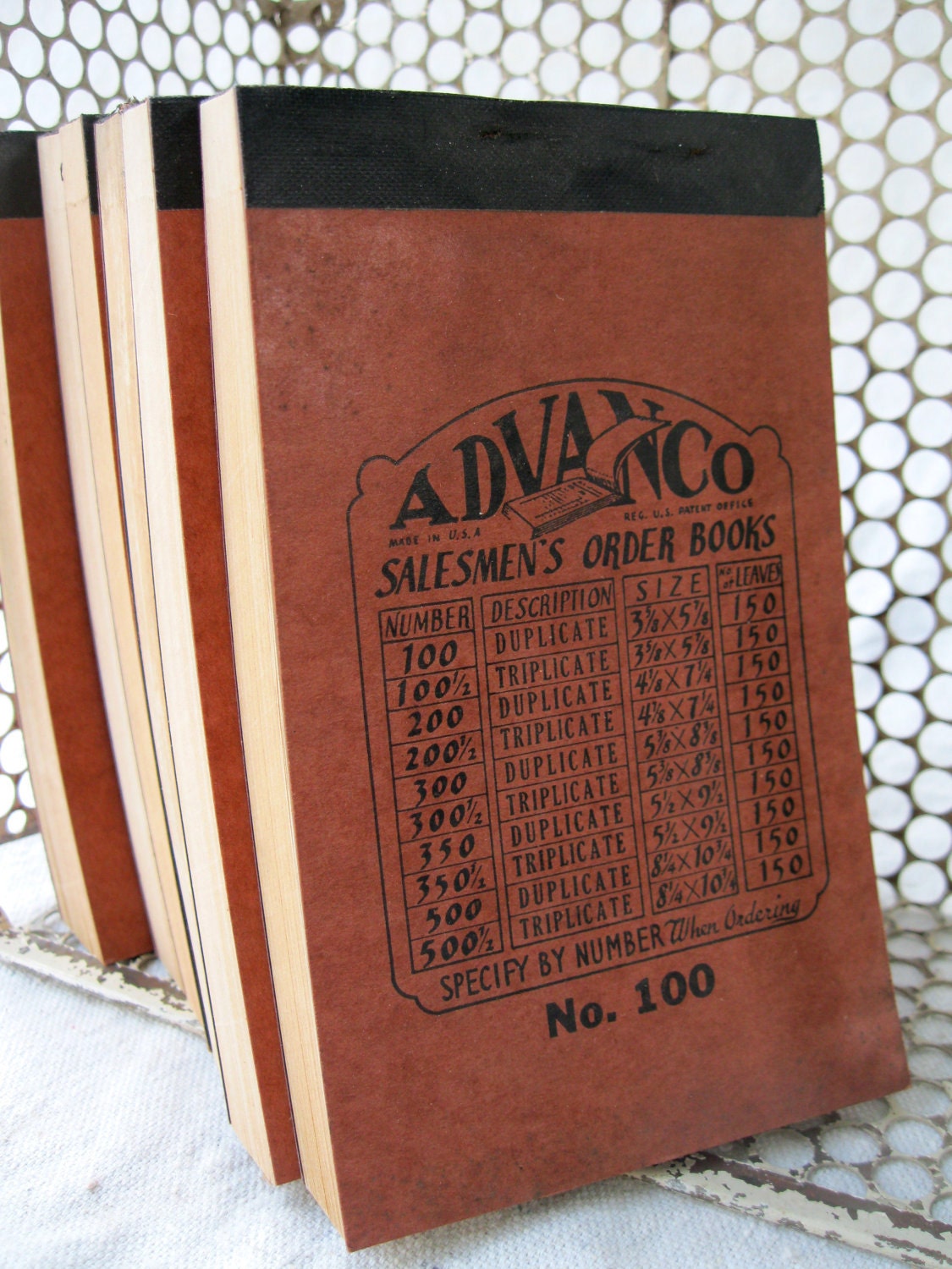 Vintage Paper Pads 1940s Supplies Salesmen's Order Books 5 Unused from Tessiemay