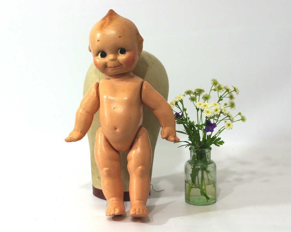 Vintage Kewpie Doll, Composition Doll, 1930s Rose O'Neill