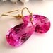 RESERVED FOR MARIA - 14k Solid Gold Pink Topaz Earrings, Pink Topaz Earrings, 14k Earrings
