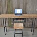 Macbook or Laptop Industrial Reclaimed Wood Desk (150 year plus "old growth" wood)