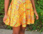 Fun African print dress.