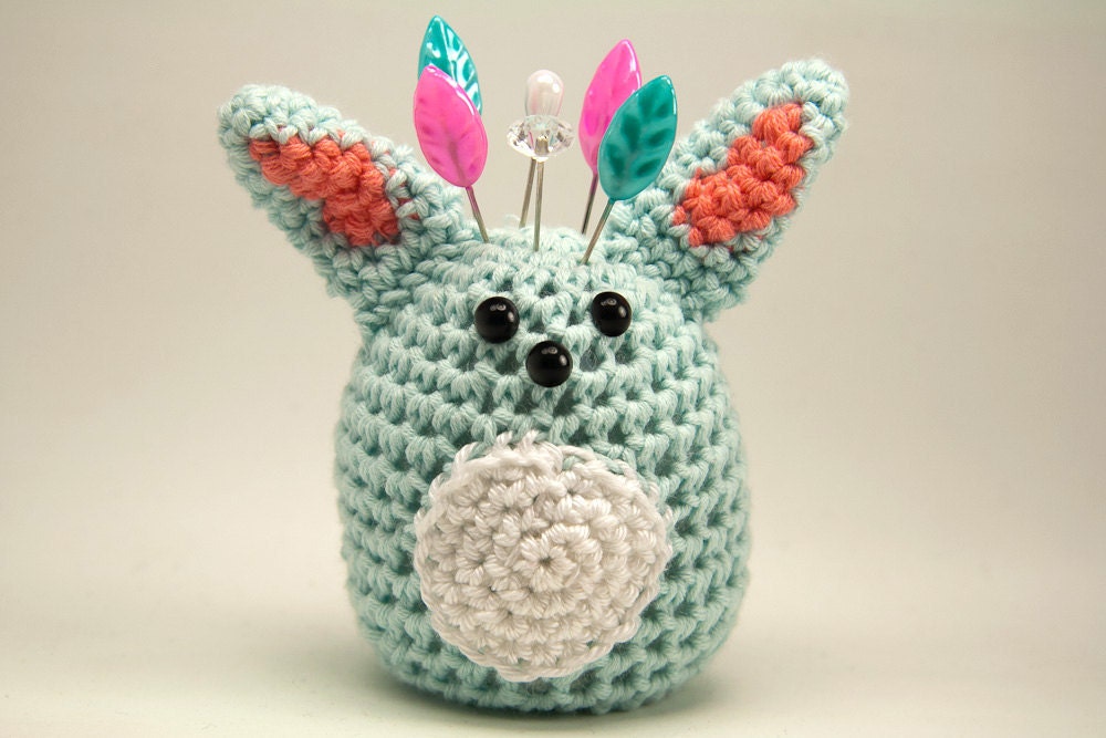 Pincushion Rabbit Amigurumi - Mint