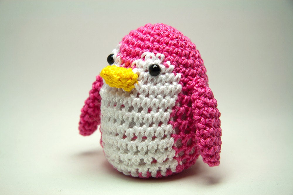 Penguin Pincushion in Pink