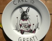 Hand drawn Side Plate - Cake is Great
