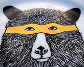 Side Plate - Hand Painted - The Limited Edition Gold Sandwich Defender Bear
