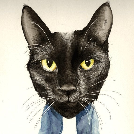 Cat Doll print - 11x14