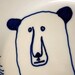 Hand Painted Side Plate - Blue Bear