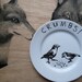 Birds and Crumbs - Hand Painted Porcelain Side Plate