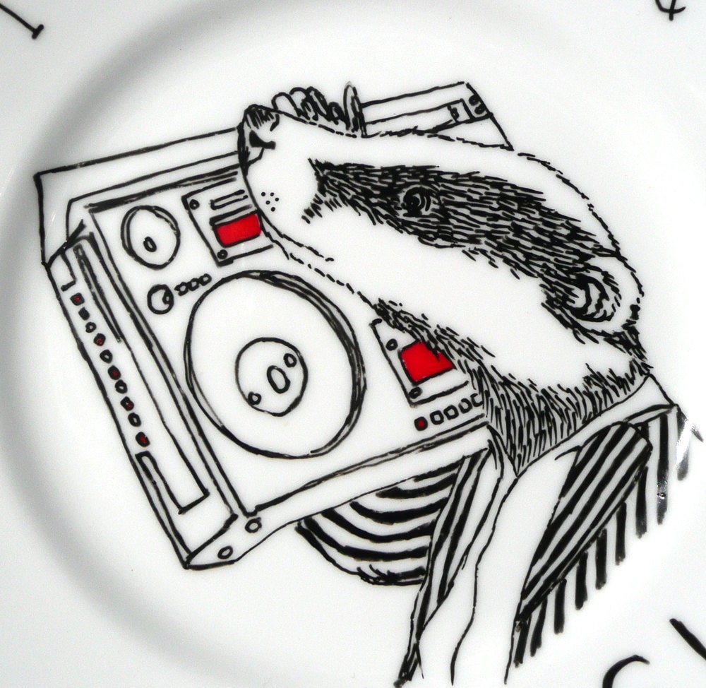 Ghetto Badger side plate