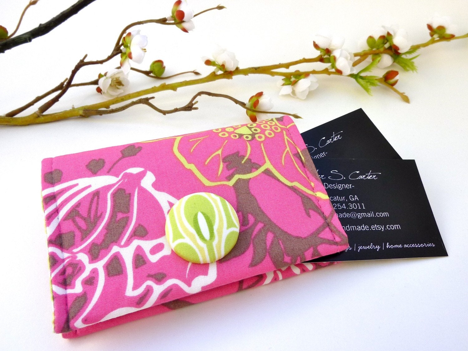 Morning Showers Business Card Holder/ Small Wallet