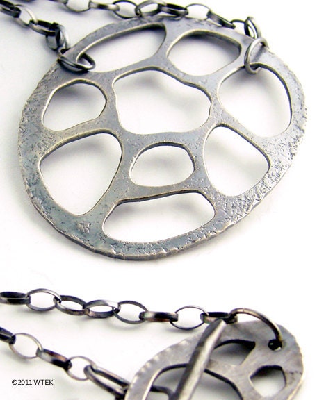 Net Silver Pendant