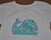 Whale Applique Shirt for your Baby, Toddler or Child.  (YOU pick size and color combo)