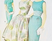 1960s McCalls Sewing Pattern 5889 Size 14 Bust 34 Very 60s Girl Group Dress, Shangri Las, Shirelles, Ronettes