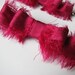 Raspberry Shredded Silk Bobby Pin Bows