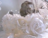 Bridal Wedding Headpiece Vintage Floral Beads  from AllieEtCie
