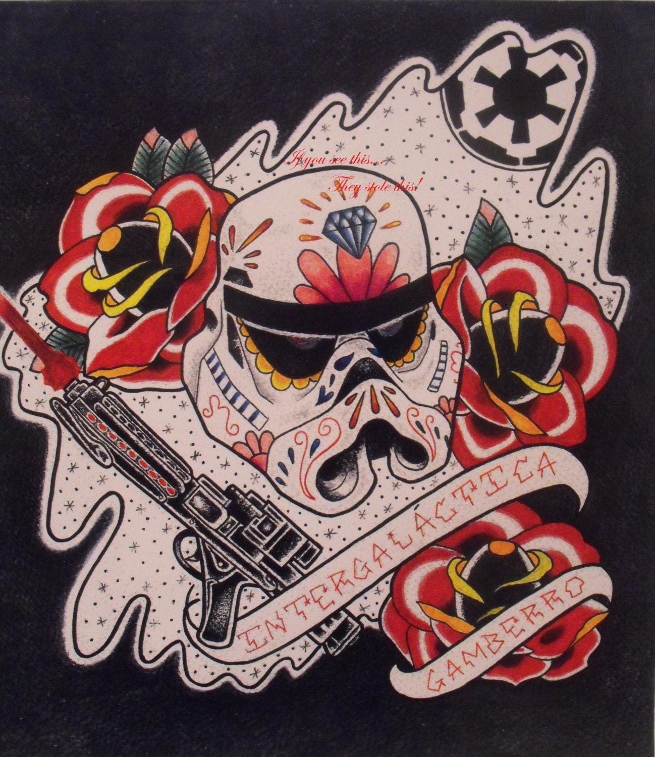 Day of the Dead Stormtrooper by BumpingUglies on Etsy