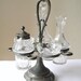 vintage french cruet set condiment stand