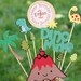 Dinosaur party centerpiece for a child's birthday ROAR