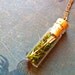 Arrow & Moss Necklace - Hunger Games Inspired Pendant with Glass Vial and Cork
