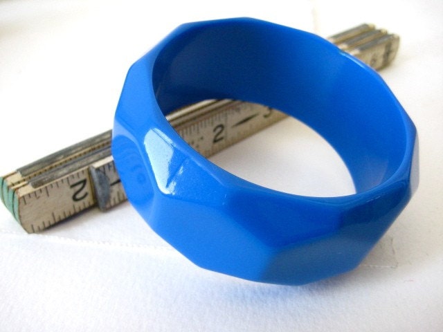 Vintage Bright Blue Bangle