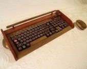 Antique Looking Computer Keyboard - Mouse with Victorian Styling - Steampunk-Typewriter-Wireless
