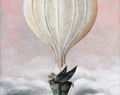 Gryphon Hot Air Balloon - Limited Edition Print